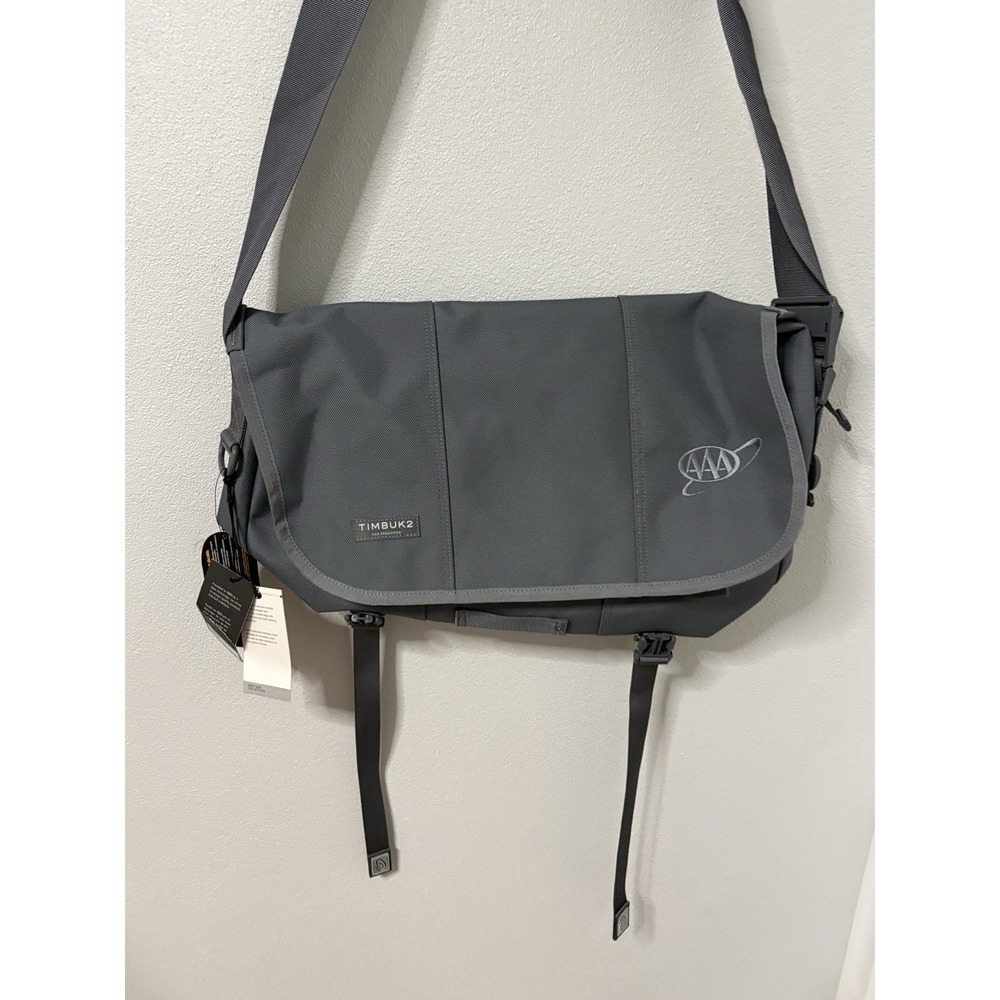 Timbuk2 Messenger Laptop Bag Crossbody Shoulder Strap Gray  Medium 18" X 14" AAA